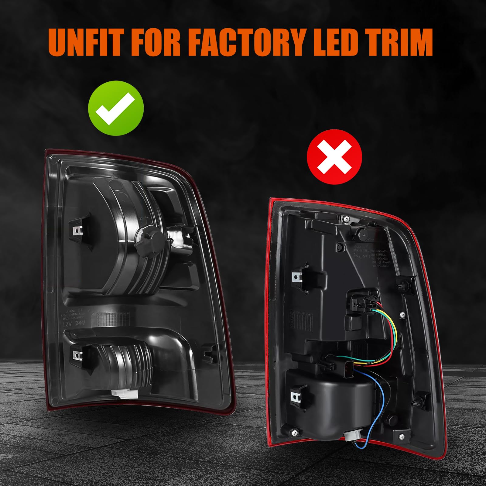 MAYELLO plug-and-play tail lights with bulbs included for easy installation