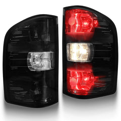 MAYELLO smoked black tail lights for Chevy Silverado enhance rear aesthetics with a stealthy look.