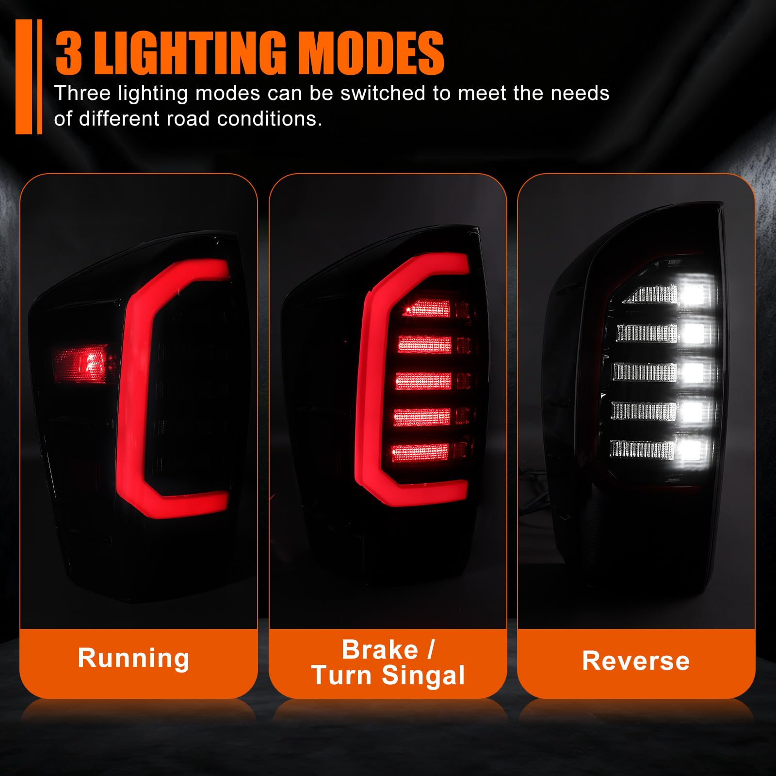 MAYELLO taillight assembly for Tacoma TRD trims enhances exterior style