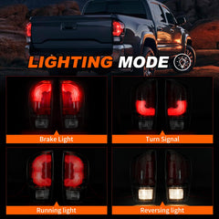 MAYELLO tail lights for 2016-2023 Tacoma with bulbs included, ready for replacement