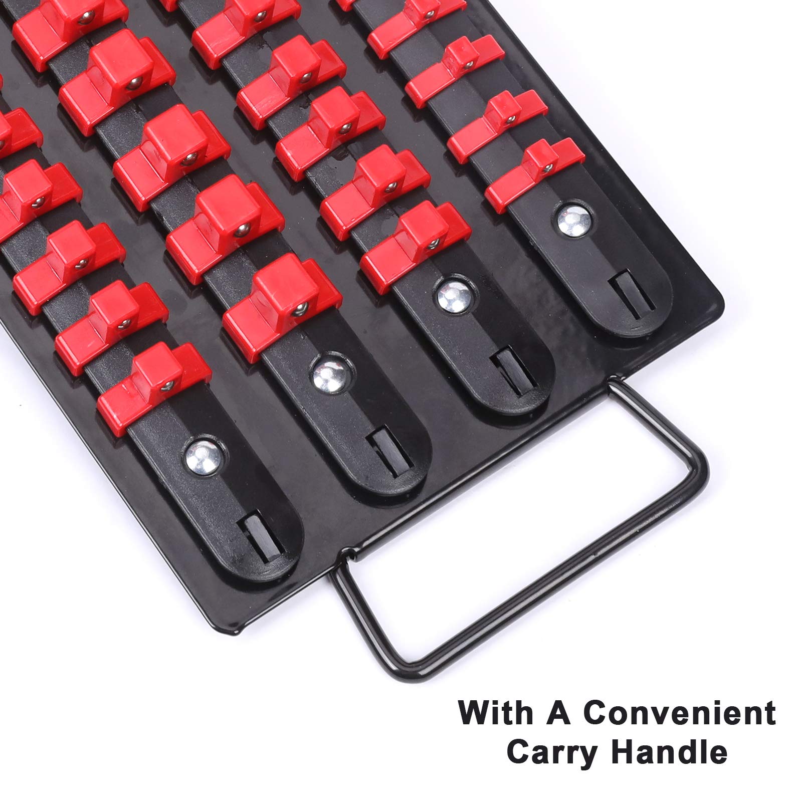 Mayouko clip 1-2 inch sockets close-up showing robust storage