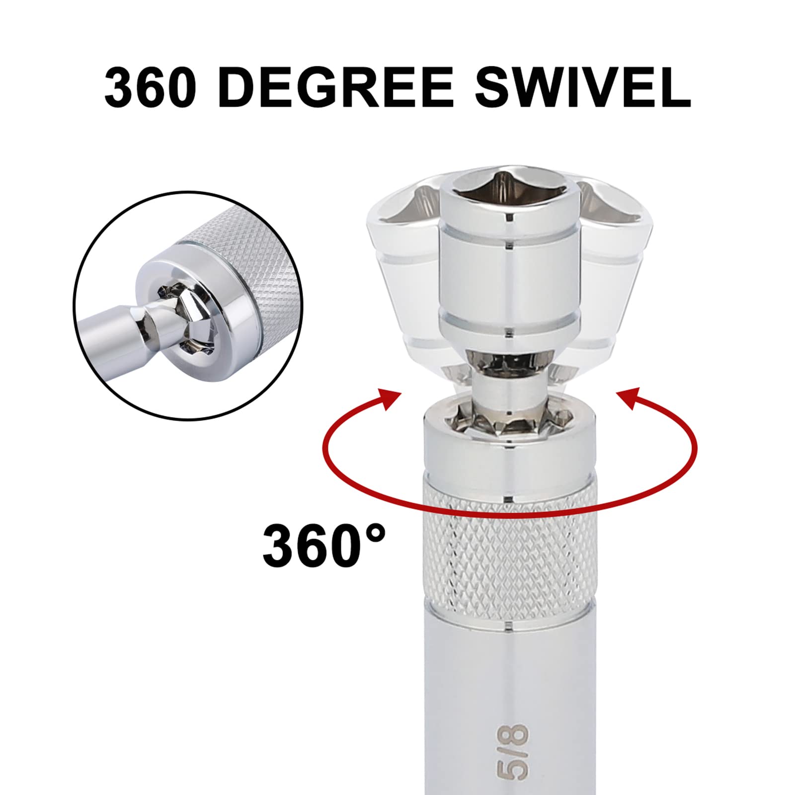 Mayouko spark plug socket 5-8in-11 for tough fits.