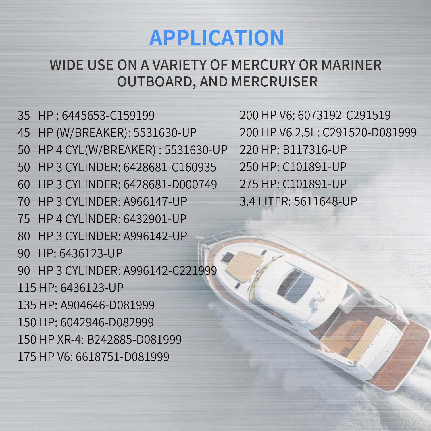 MaySpare compatibility with Mercury, Mariner, and MerCruiser drives for versatile upgrades