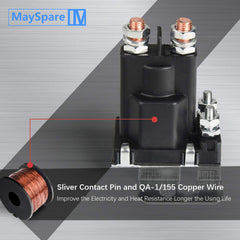 MaySpare copper contact detail with silver pins for durable contact