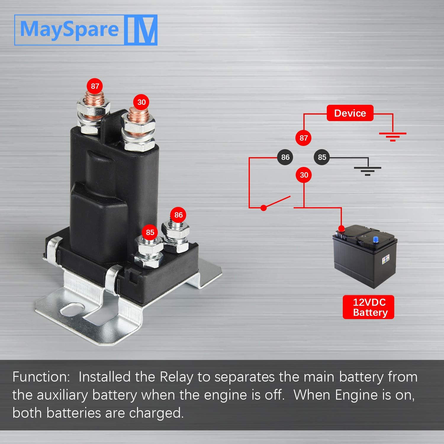 MaySpare high-current solenoid casing designed for rugged environments