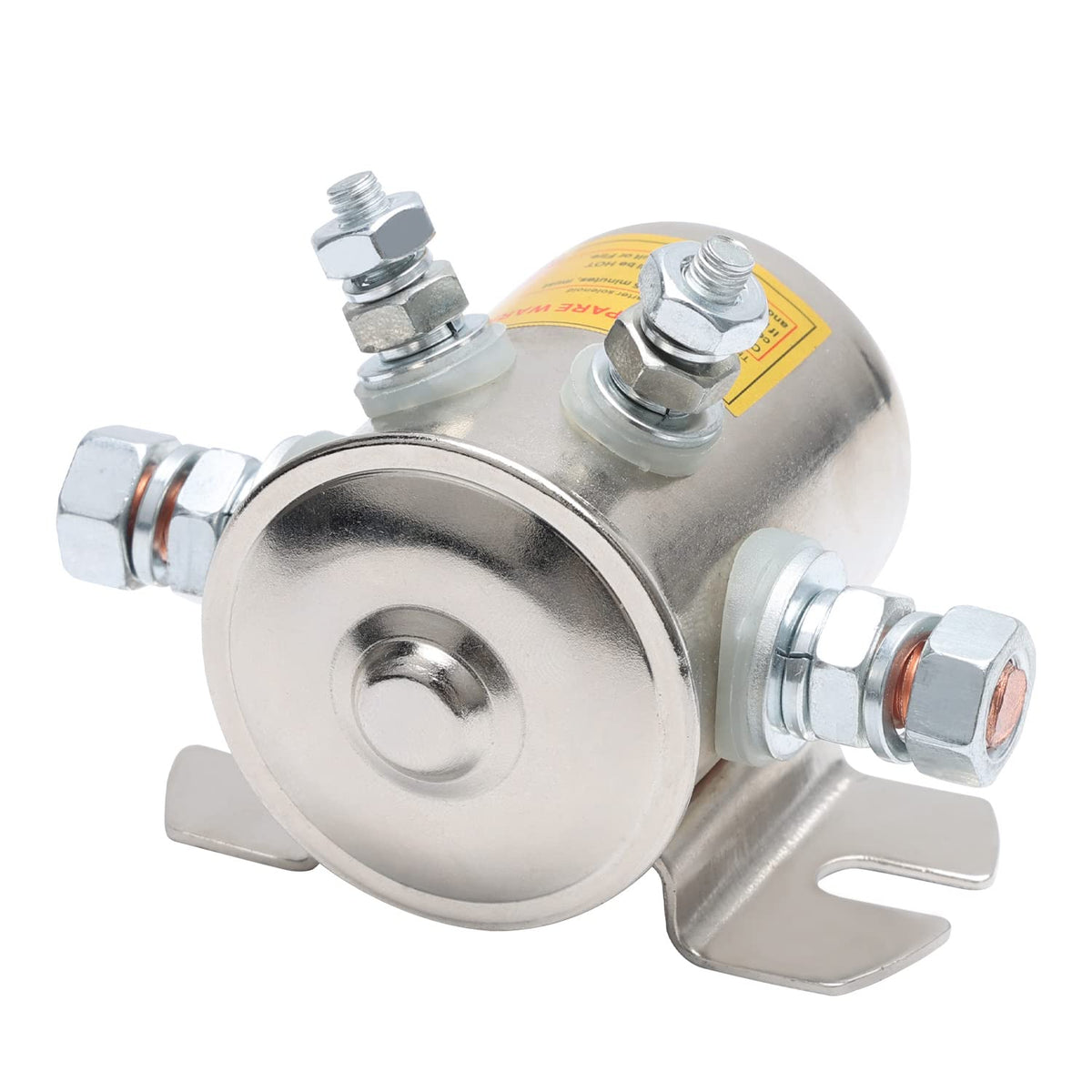 MaySpare Upgrade Max 300A solenoid nickel-plated cover showing rust resistance for outdoor use