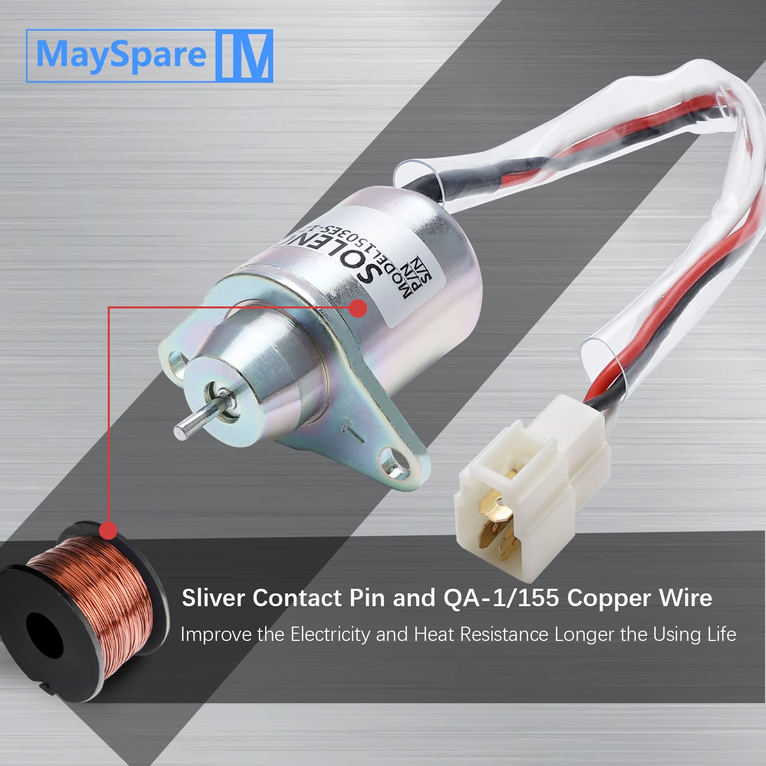 MaySpare wiring connector image demonstrates secure electrical connections.