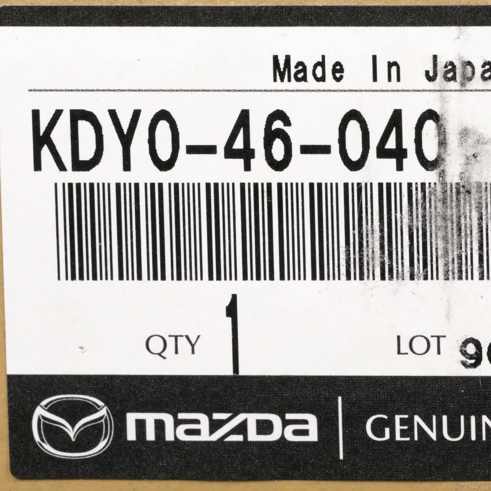 Mazda Switch KDY0-46-040 installed in cabin for smooth control feel.