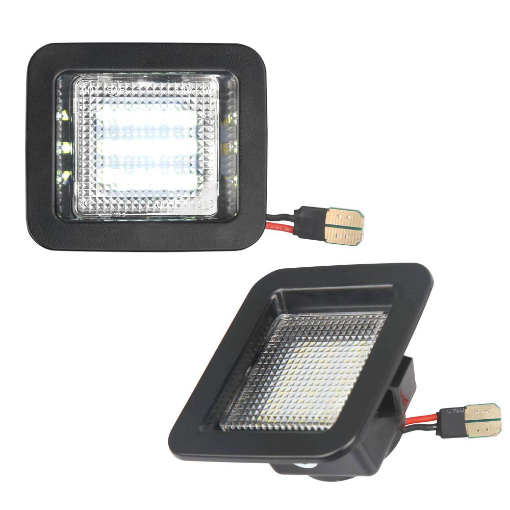 MbuyDIY LED license plate light for F-150 2015-2020 with clear lens, enhances rear visibility.