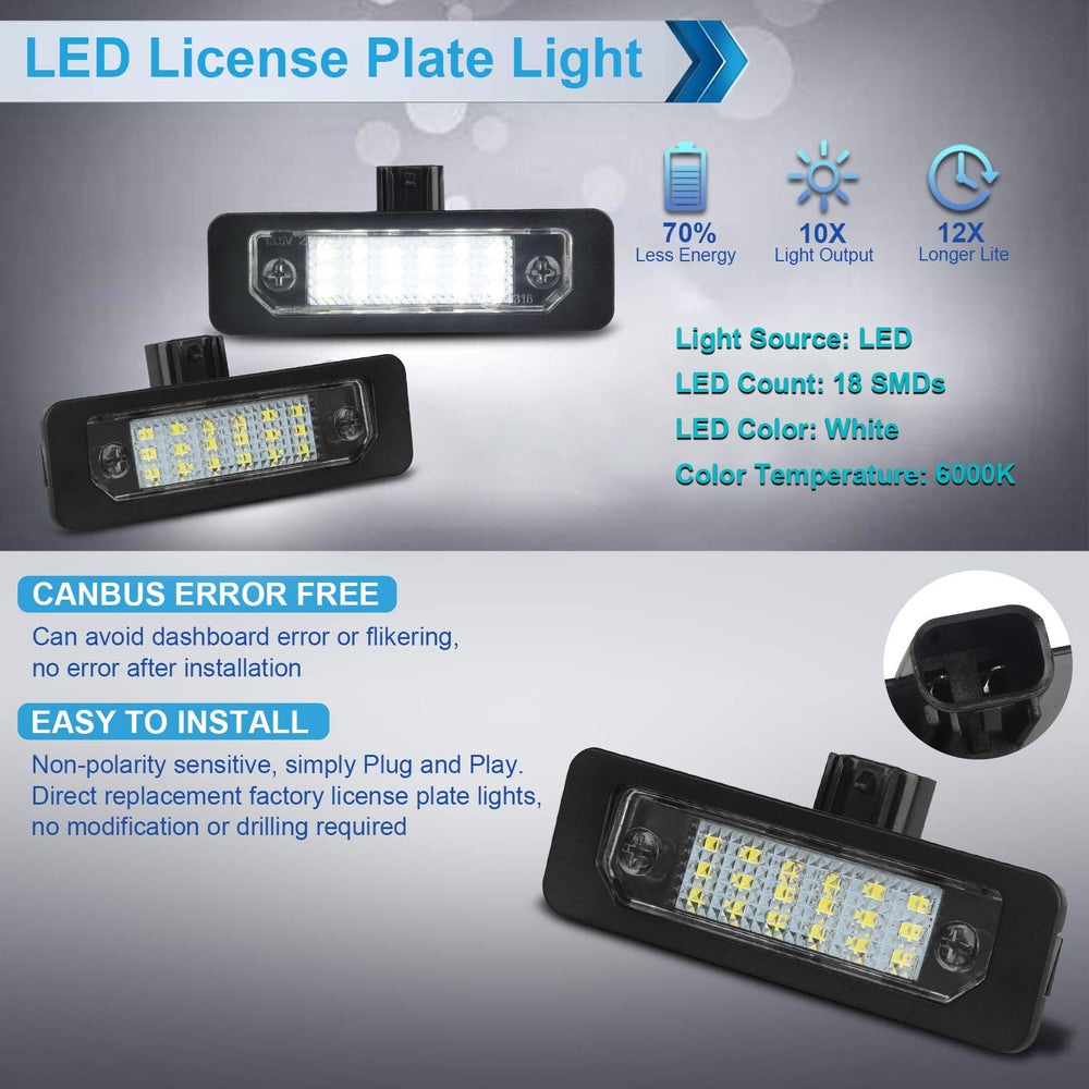 MbuyDIY LED license plate light for Focus, plug-and-play install