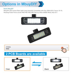MbuyDIY Fusion license plate lights offer clear visibility and quick replacement