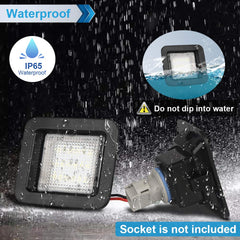 MbuyDIY 6000K white LED license plate light improves plate visibility.
