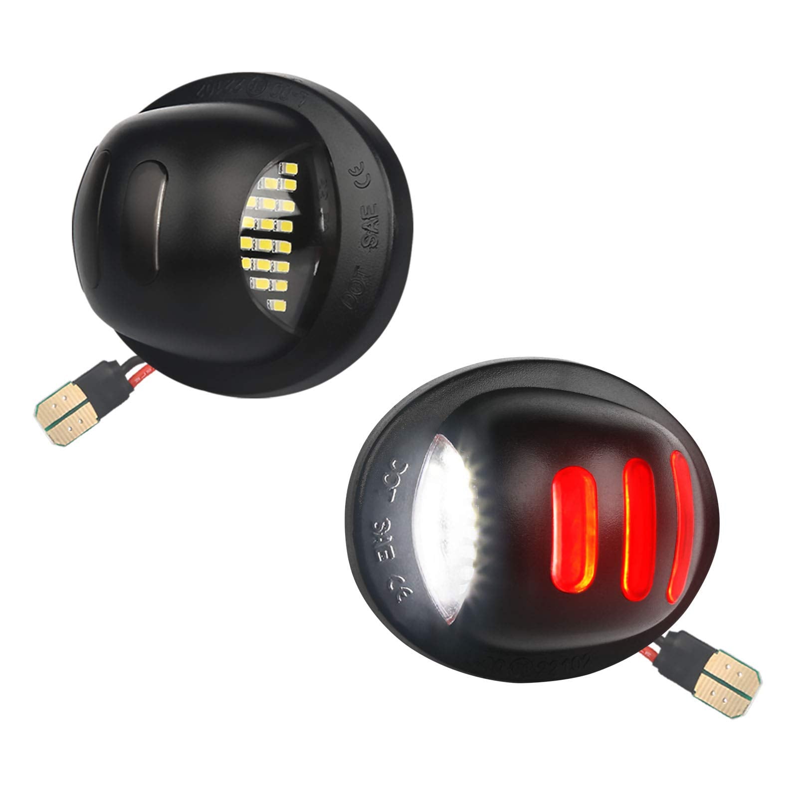 MbuyDIY license plate light front-assembly enhances night visibility