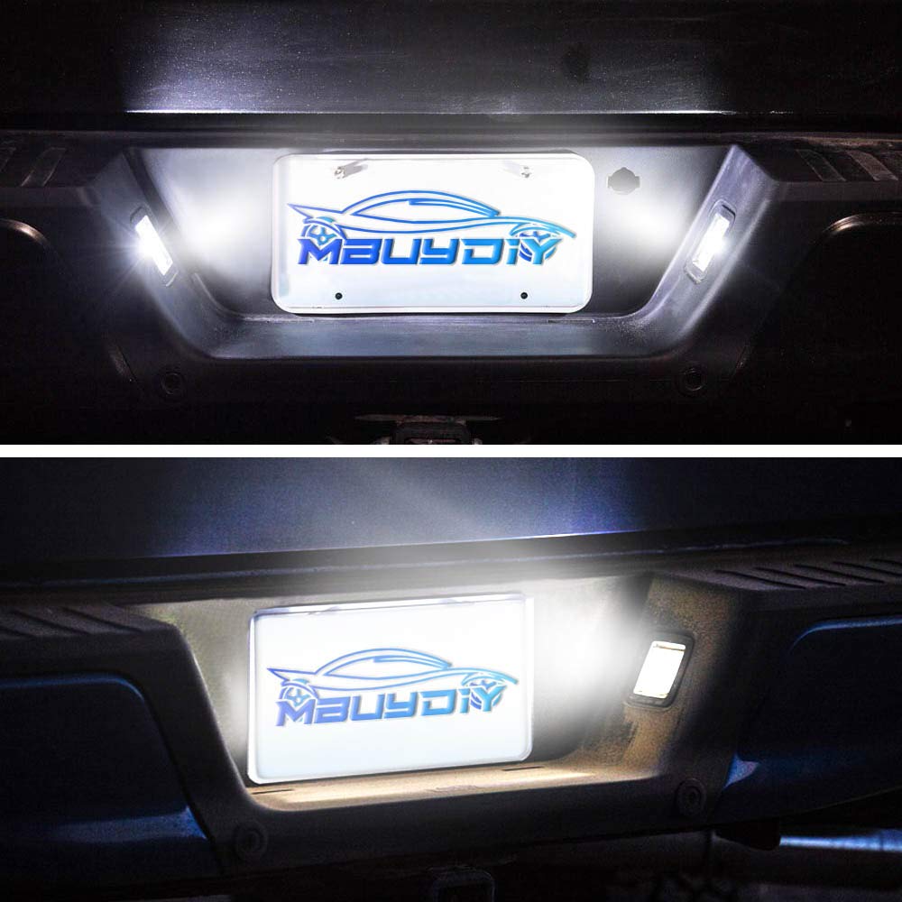 MbuyDIY plug-and-play license plate light for easy swap.
