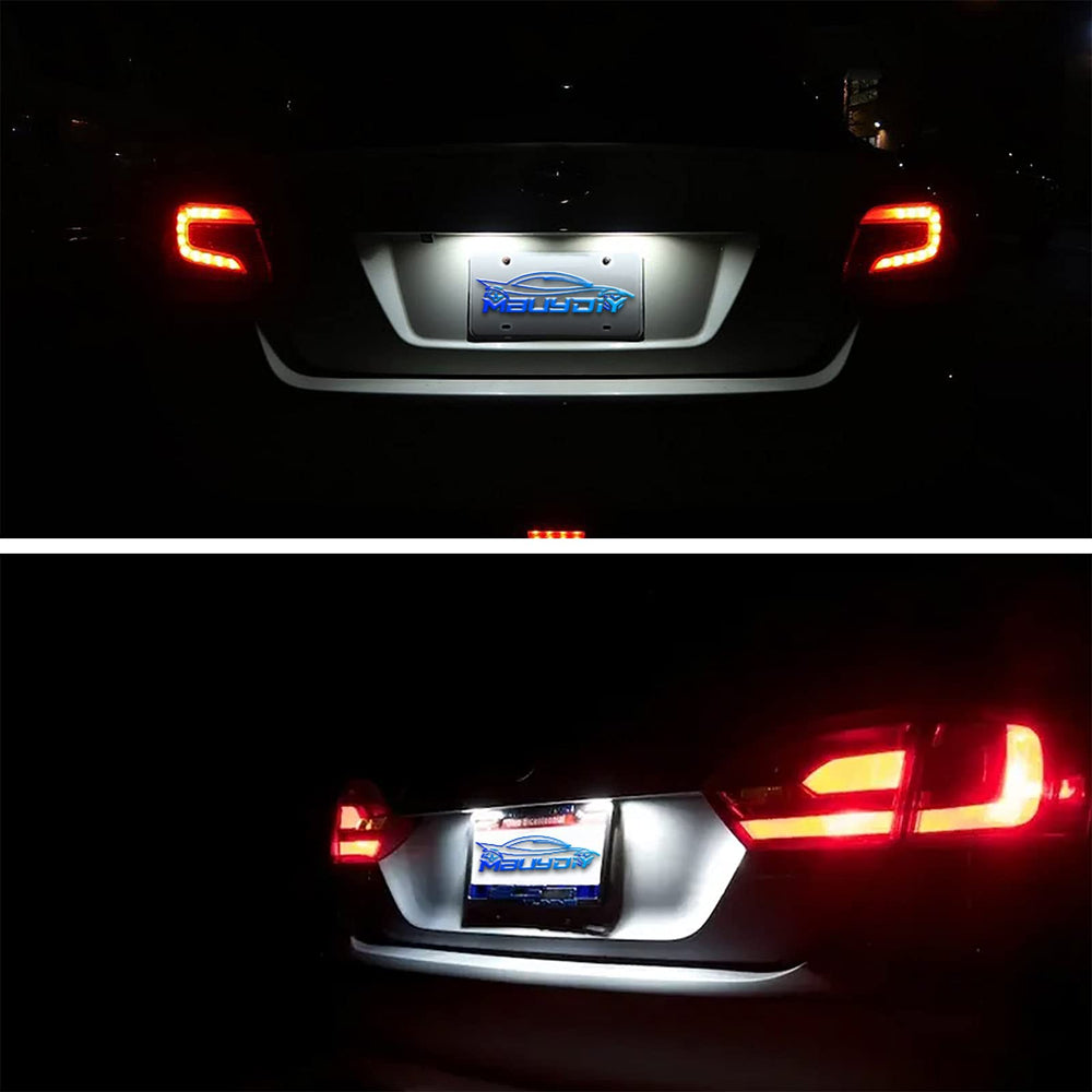 Waterproof license plate light housing durable in all weather