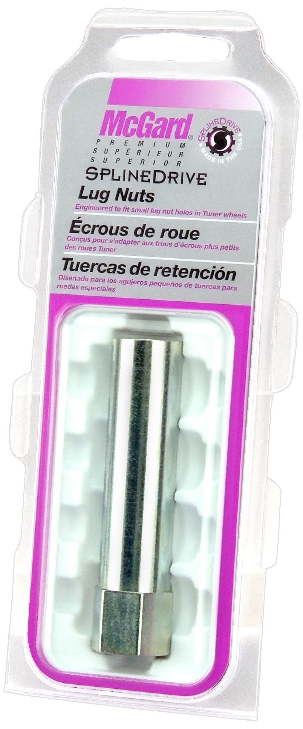 Packaged McGard 65300 SplineDrive installation tool ready for lug nut installation