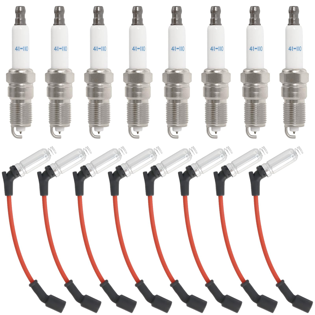MCCKLE 41-110 iridium spark plug closeup for precise ignition design