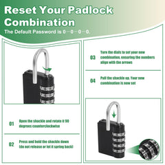 MCCKLE top strap lock secures cans with a four-digit combination
