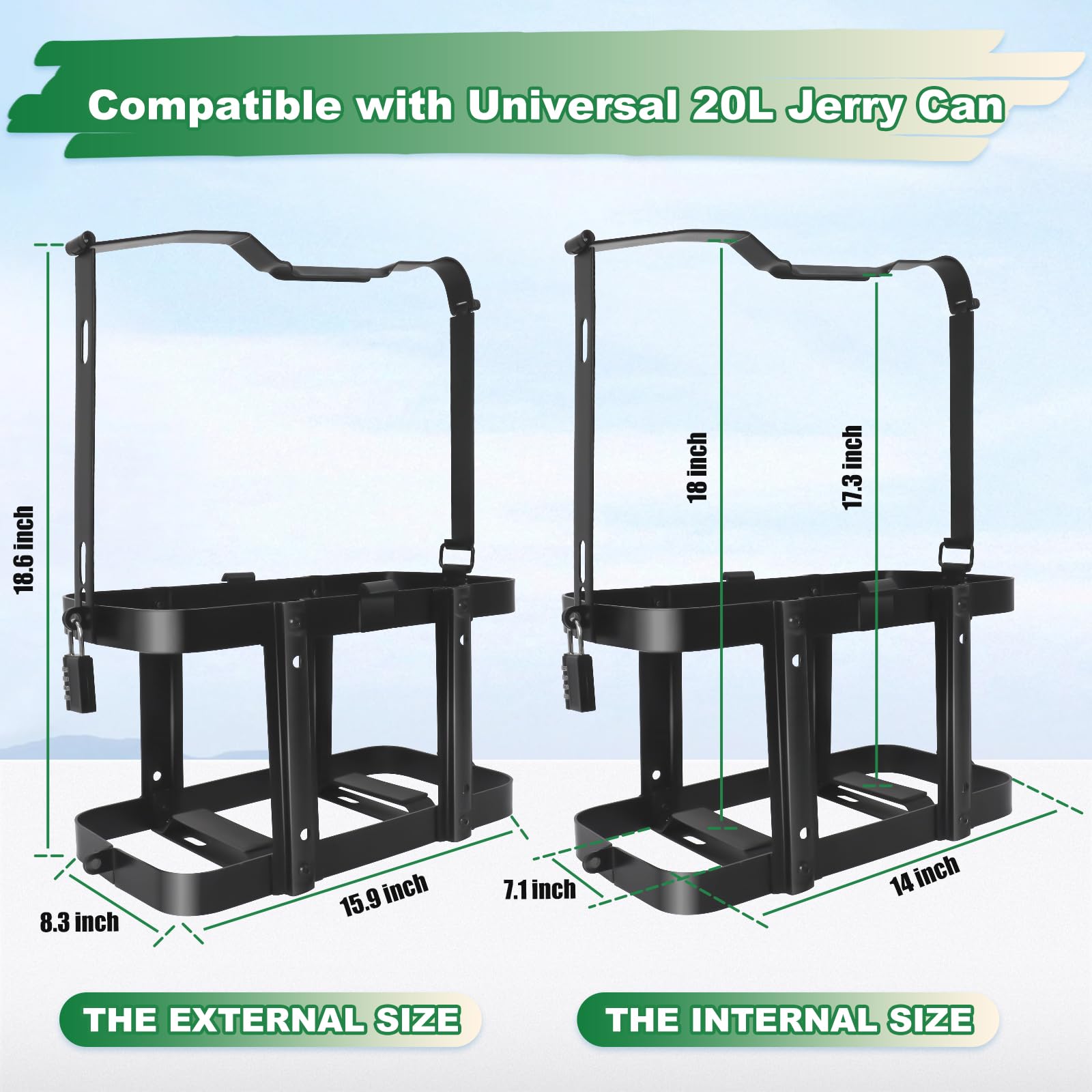 MCCKLE vehicle mount brackets fit trucks, SUVs, ATVs for versatile mounting