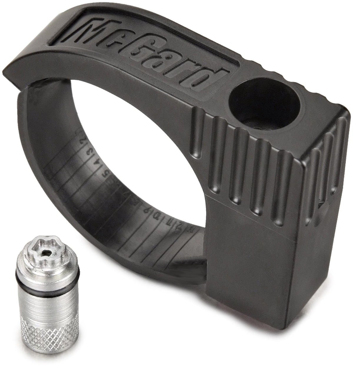 McGard 76029 tailgate lock in black secures your truck bed.