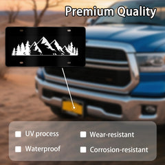 MCIAONE license plate with 4 holes designed for quick mounting.