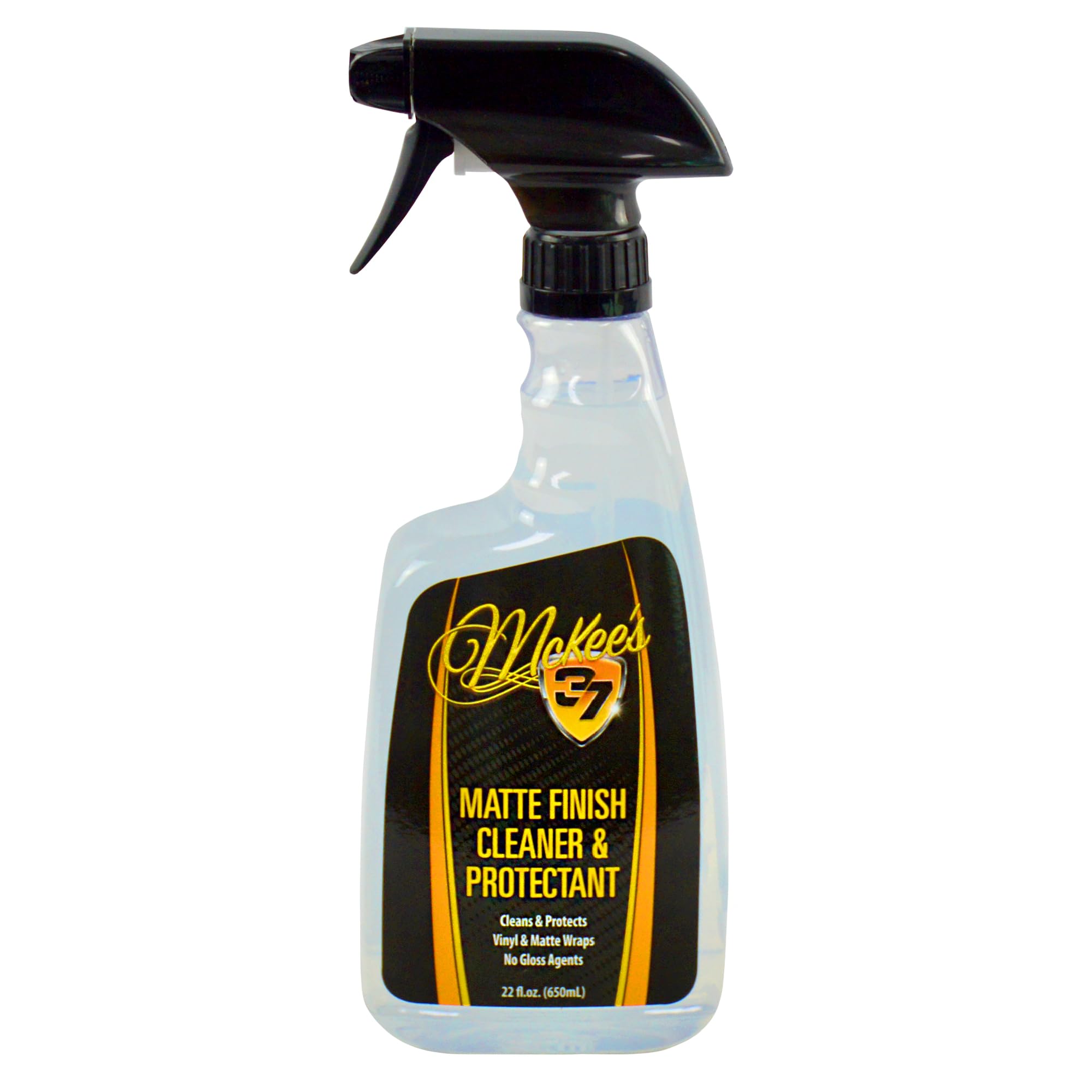 McKee's 37 matte finish cleaner bottle for easy spray-and-wipe cleaning on matte surfaces.