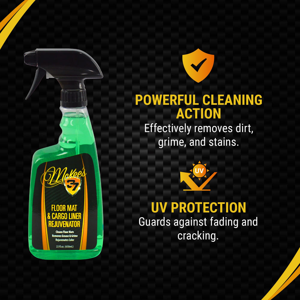 McKee's 37 cargo-liner-cleaner-application demonstrates cleaning action on cargo areas