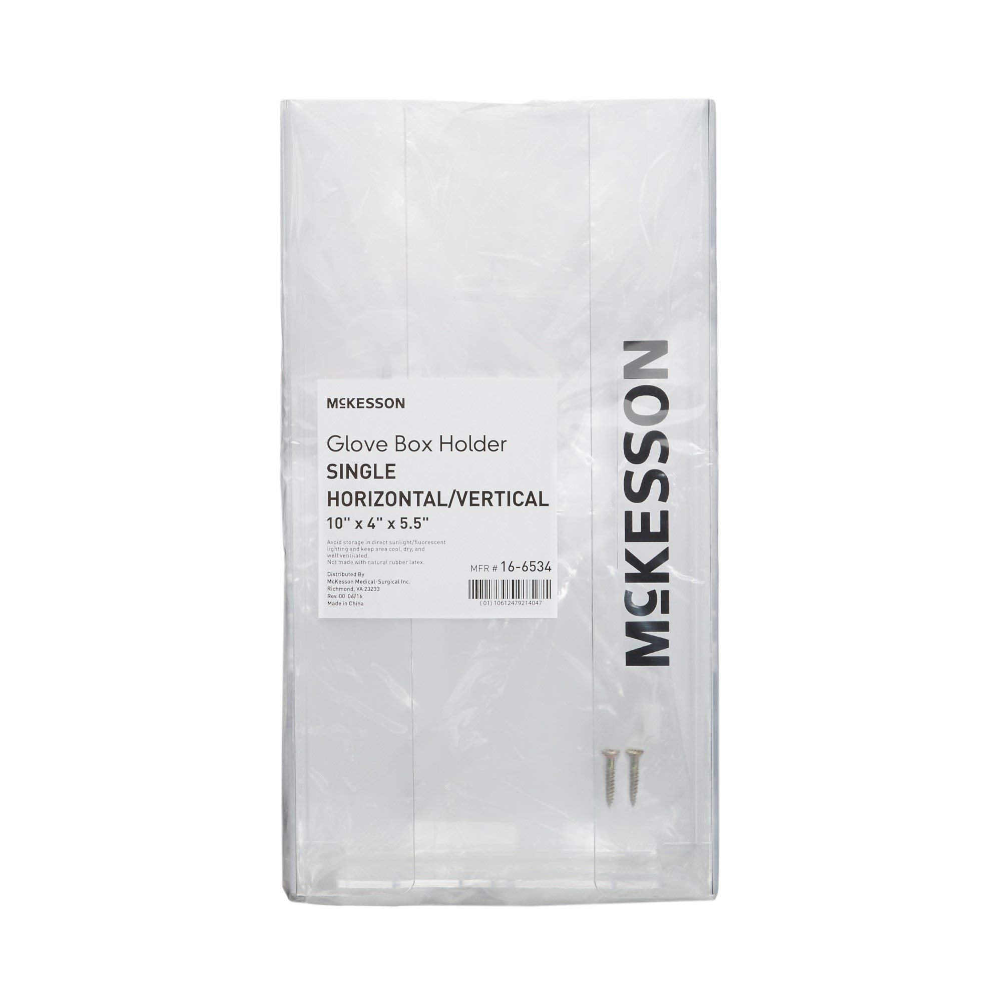 McKesson Glove Box Holder in transparent durable plastic material