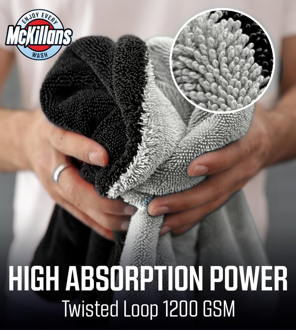 McKillans Extra Large Dual-Color Towel large coverage for full-panel drying