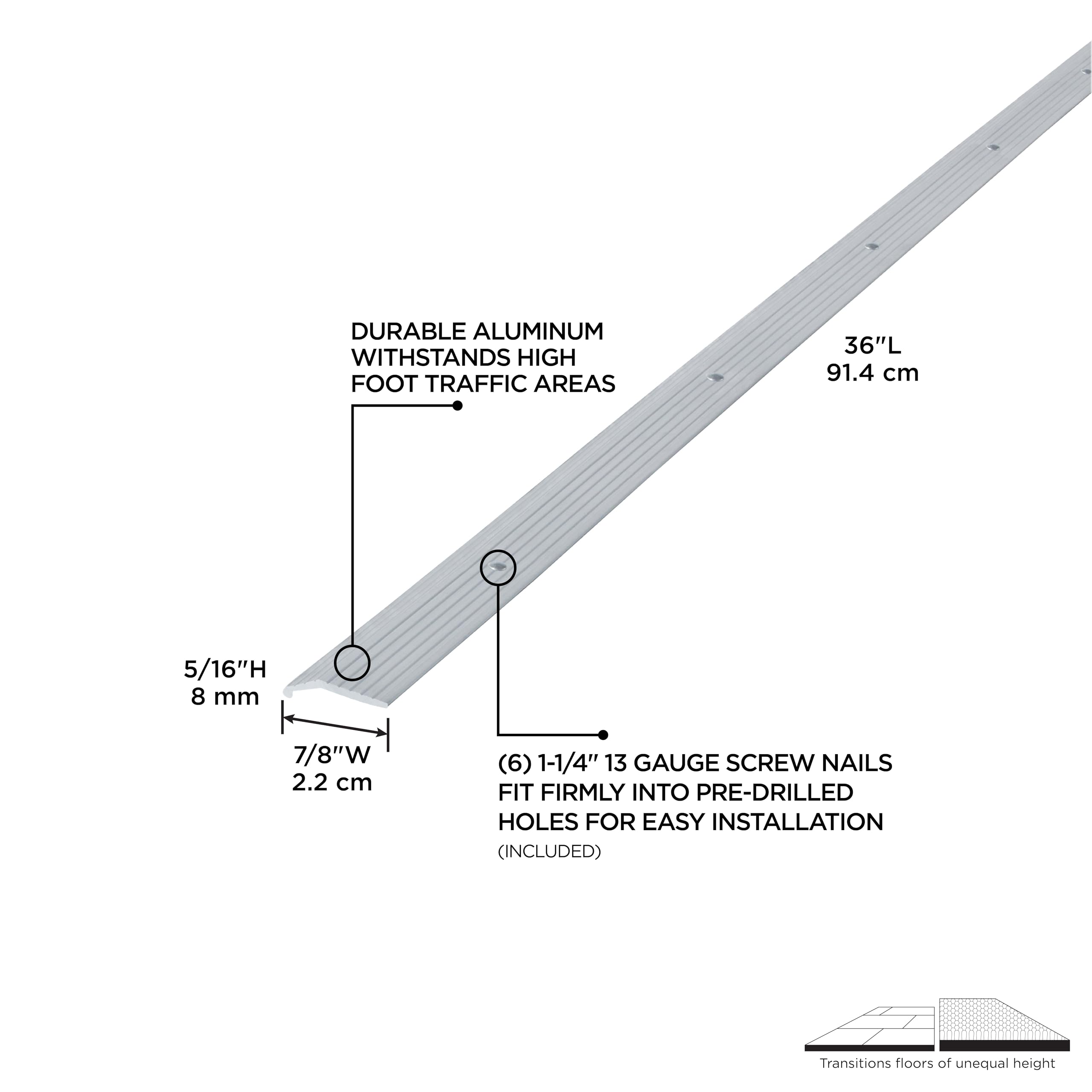 M-D 78006 screw nails included for quick, secure installation.