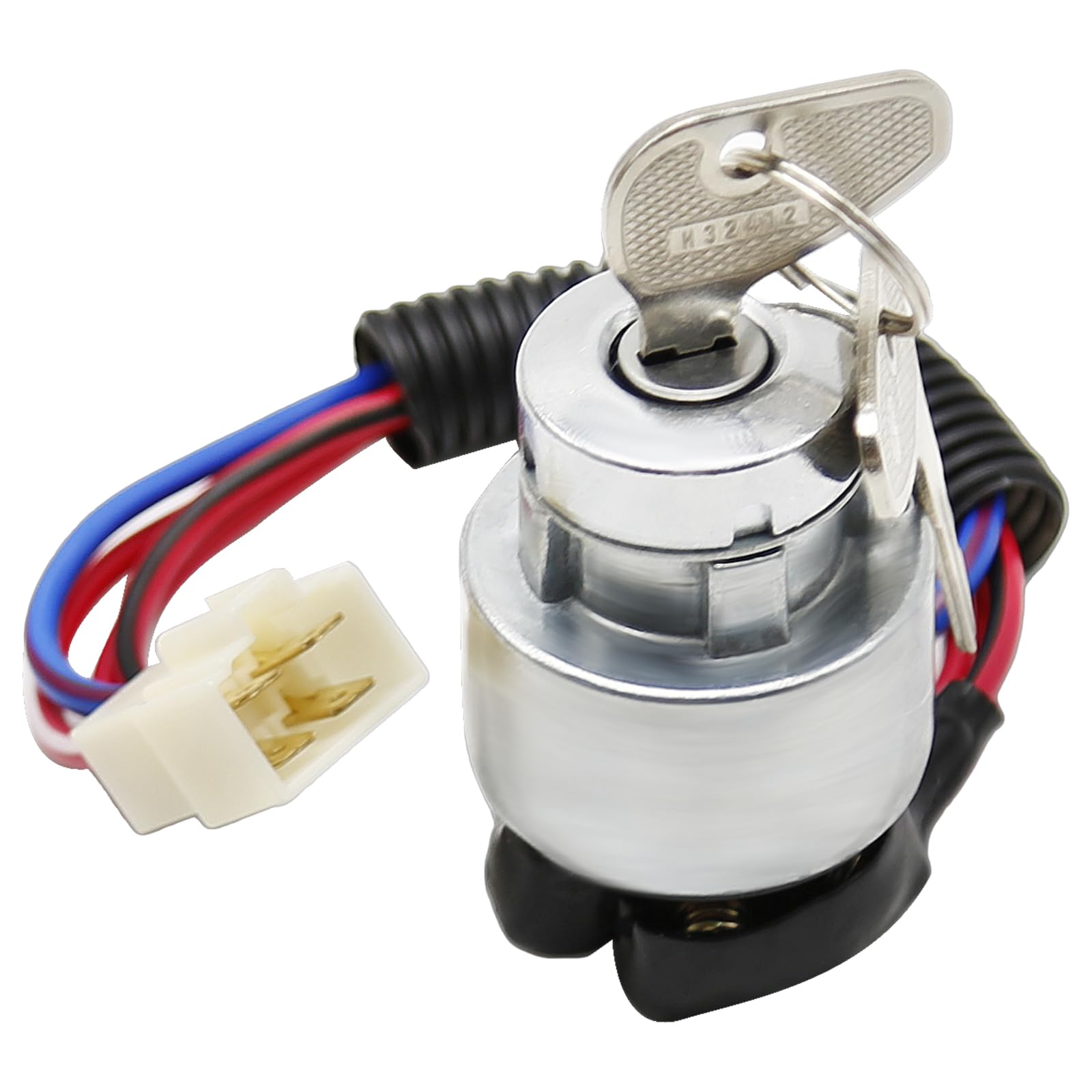 MDEOOSKY ignition switch close-up with copper terminals for Kubota compatibility.