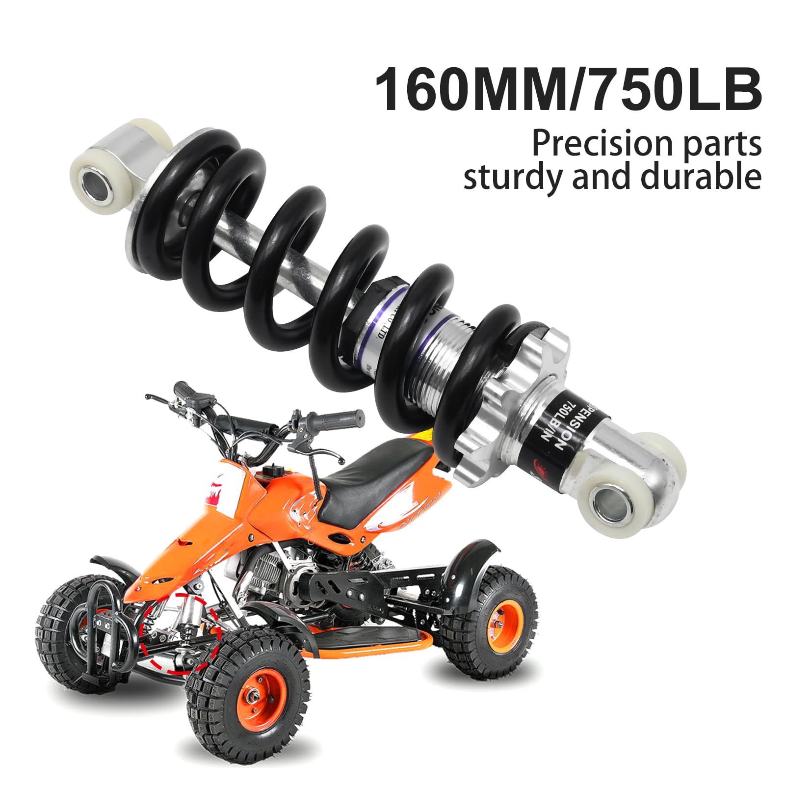 MDEOOSKY 750lbs spring supports a wide rider range for comfort.
