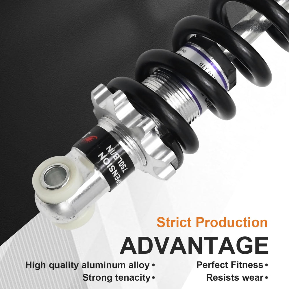 MDEOOSKY 125mm rear shock ensures stable handling on dirt bikes.