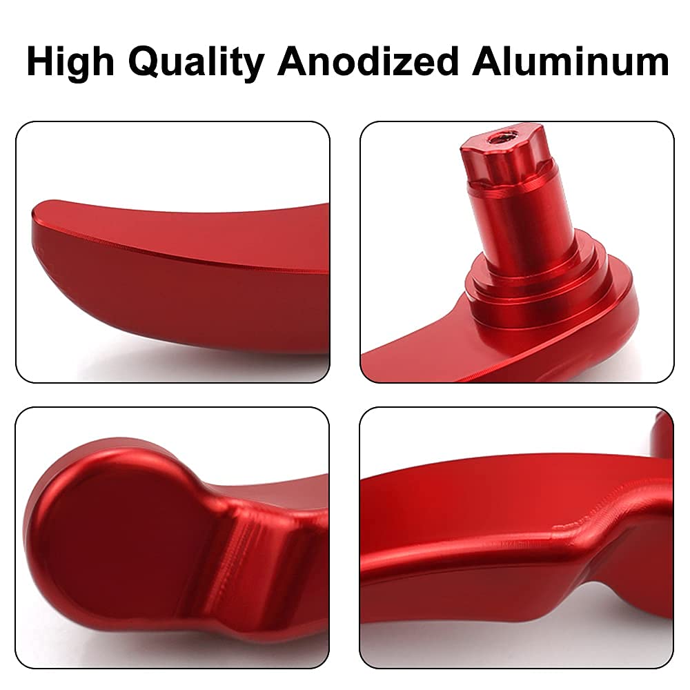 MDPROMCP aluminum saddlebag lifter with red finish for Harley touring models.
