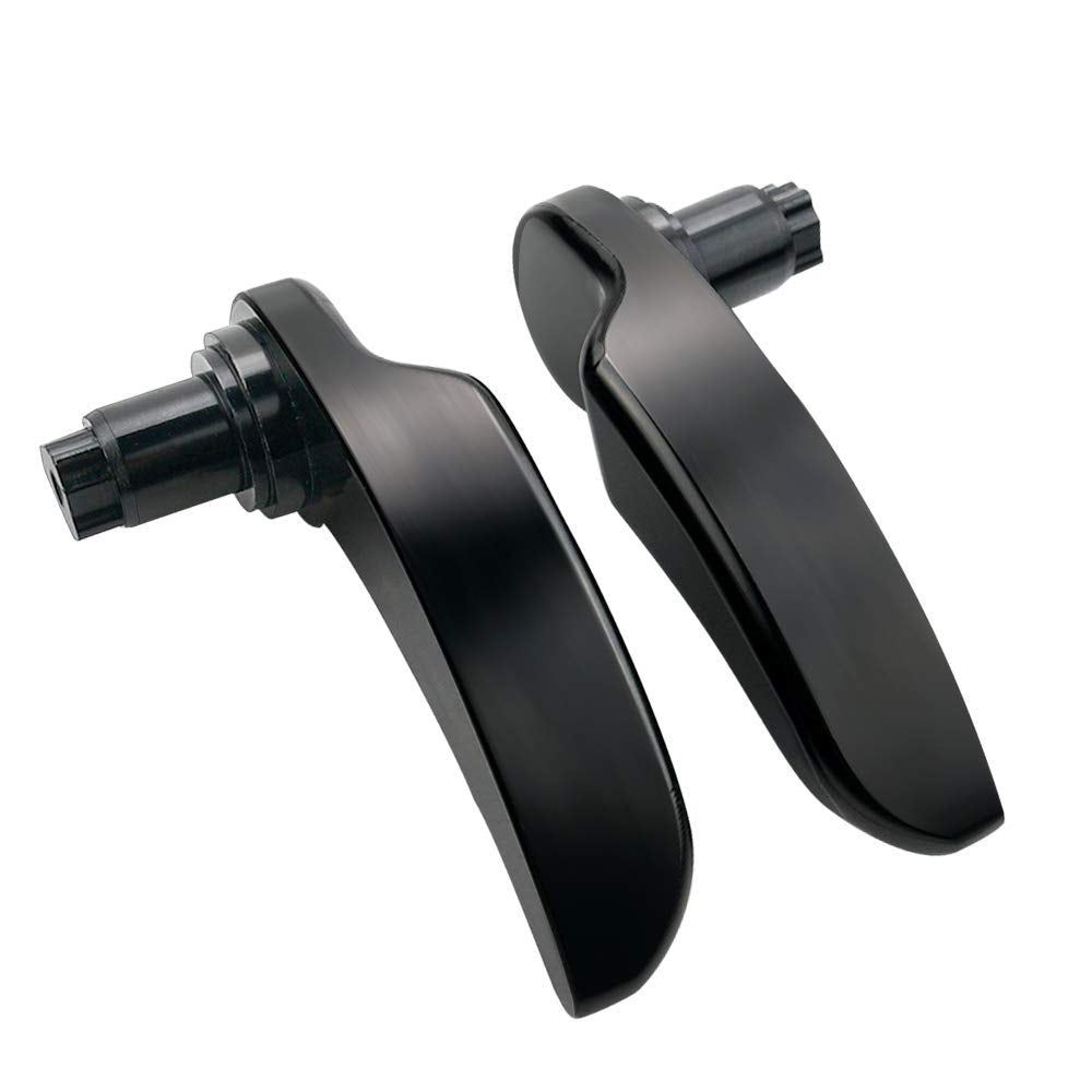 MDPROMCP black anodized saddlebag latch complements Harley styling.