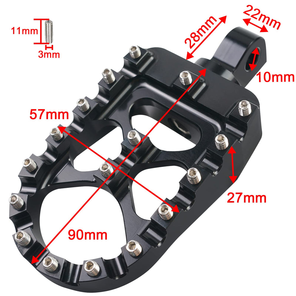 MDPROMCP foot pegs Dyna Fatboy fitment for versatile compatibility