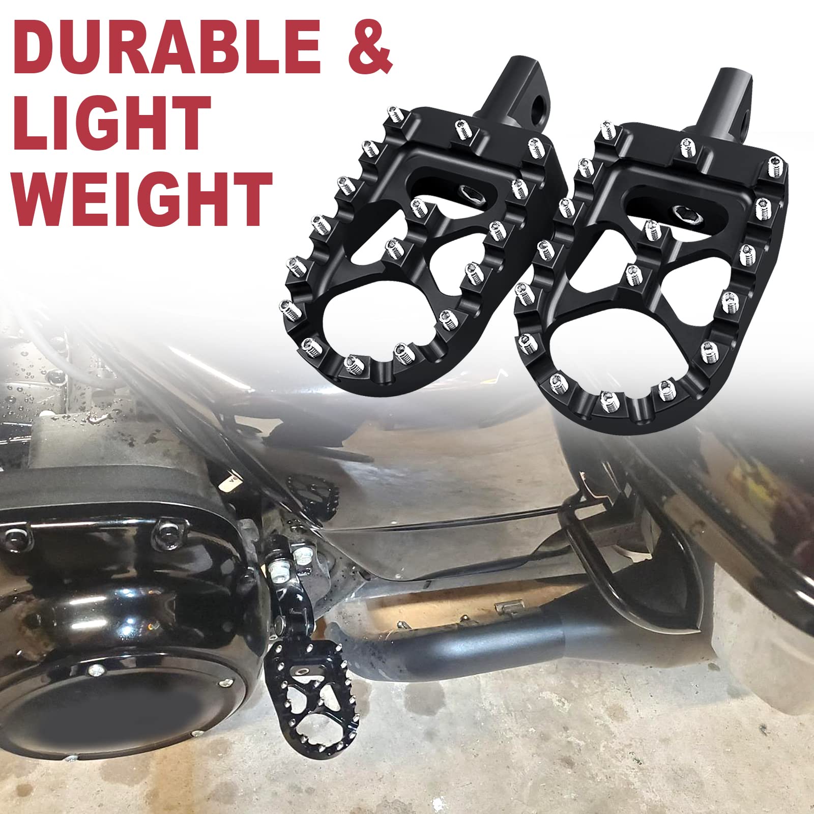 MDPROMCP foot pegs easy installation without frame modification