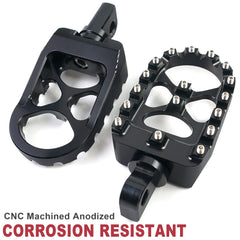 MDPROMCP foot pegs non-slip surface boosts grip on wet roads