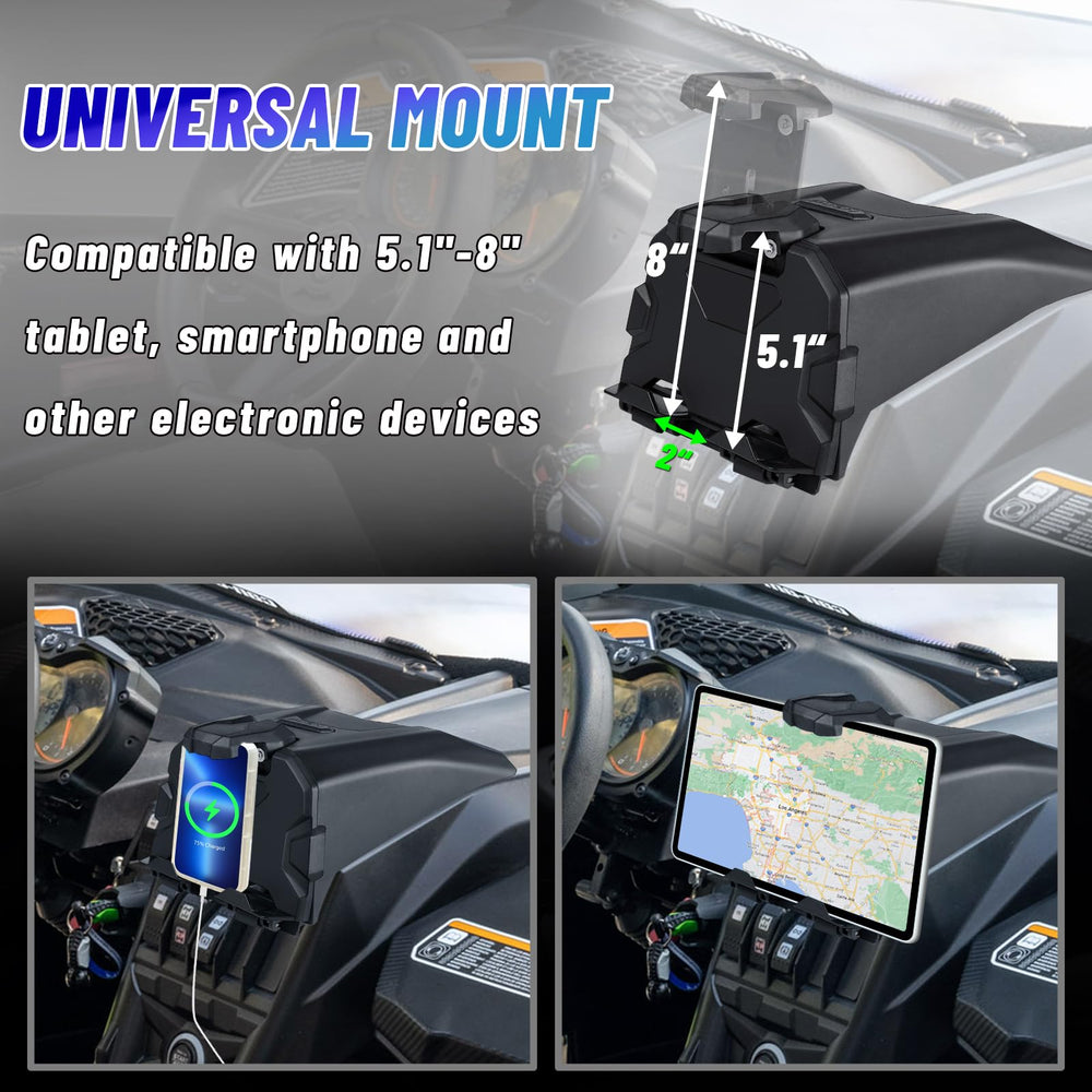 MDPROMCP Maverick X3 tablet holder supports five-to-eight-inch devices securely.