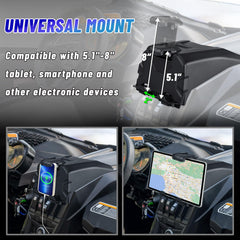 MDPROMCP Maverick X3 tablet holder supports five-to-eight-inch devices securely.