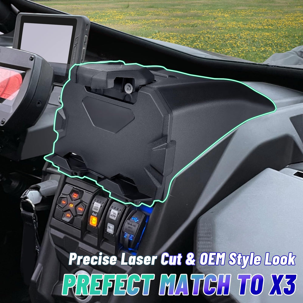 MDPROMCP Maverick X3 storage space of 3.8 L keeps items dry and organized.
