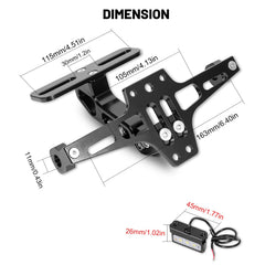MDPROMCP motorcycle fender eliminator kit creates a clean rear silhouette.