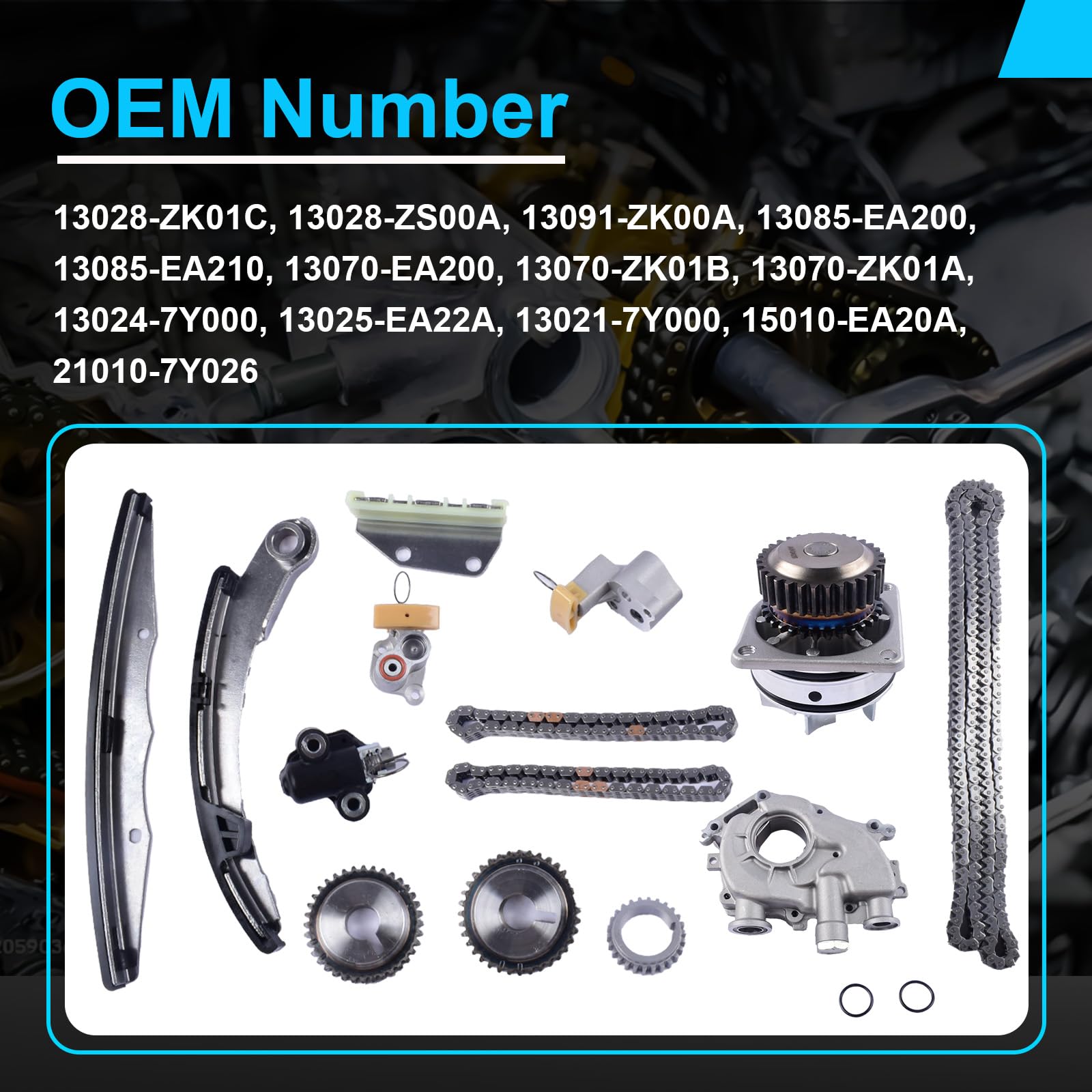 MDSAFM timing kit cam sprockets for precise timing alignment