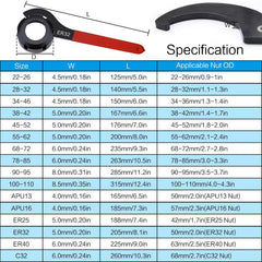 Mdvora coilover spanner 28-32 featuring rubber handle for comfortable use