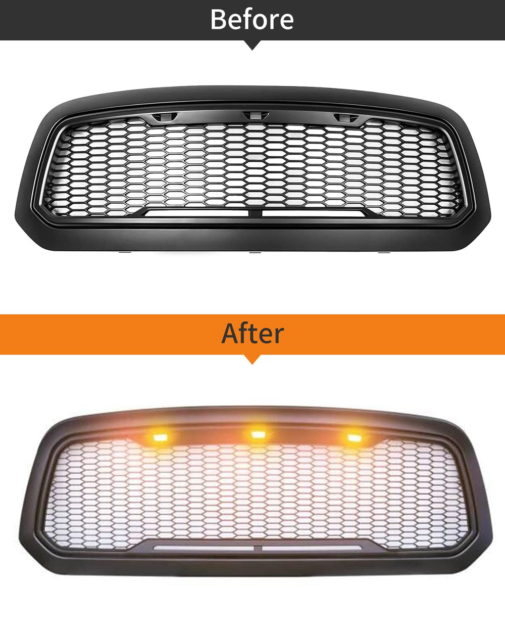 MEALAM Amber LED grille light IP68 rating withstands rain and snow