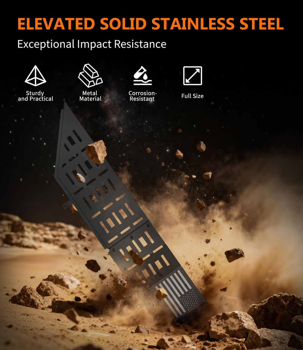 Mealam metal front door pocket for Gladiator JT offers rugged storage.
