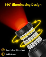 Mealam T20 LED bulbs bright red light for safer signaling