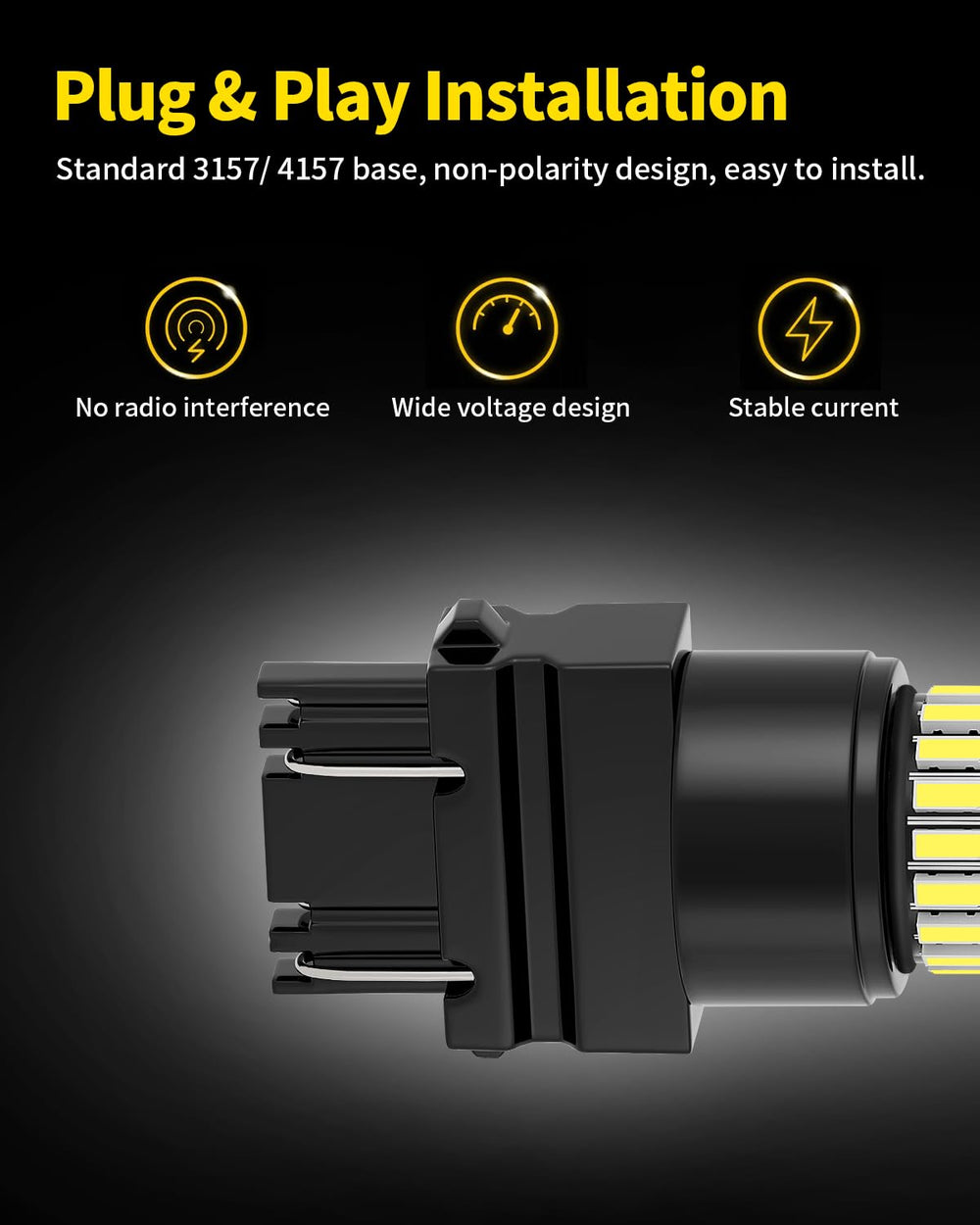 MEALAM Xenon White 3157 socket fitment compatibility overview.