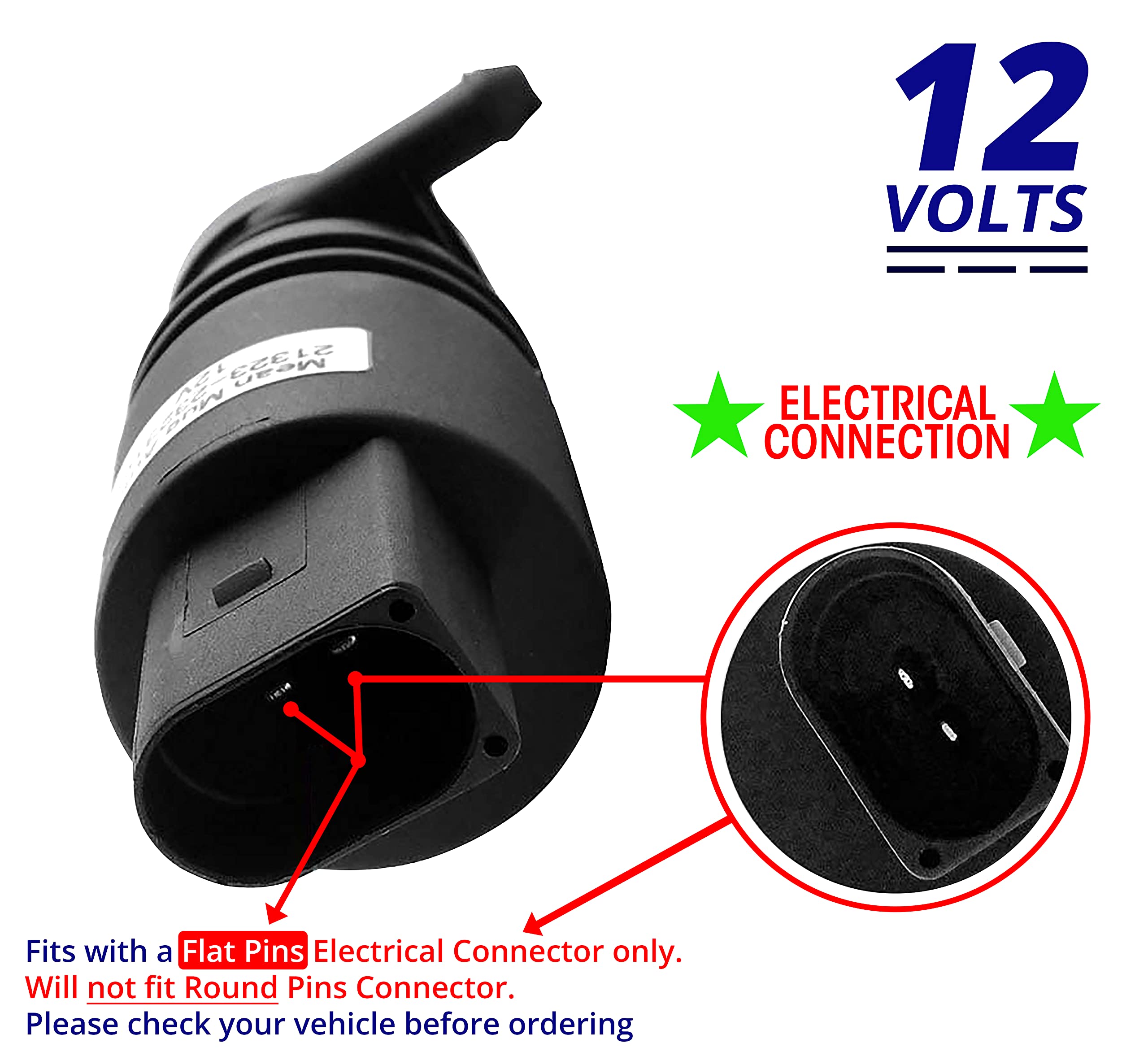 Mean Mug Auto windshield washer pump in reservoir assembly for quick replacement