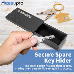 MeasuPro under-car key hider stores a spare key securely.